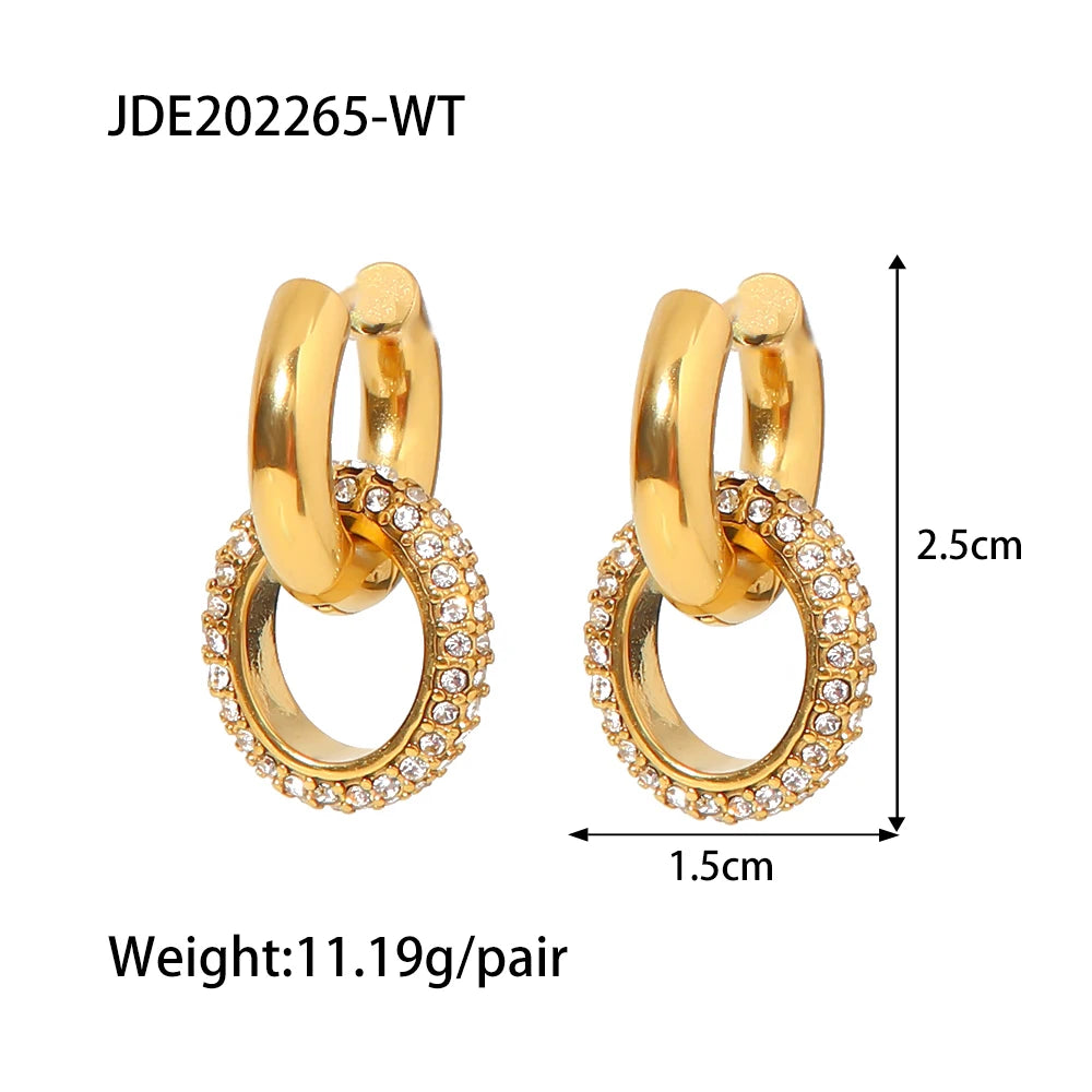 Double Hoop Earrings for Women