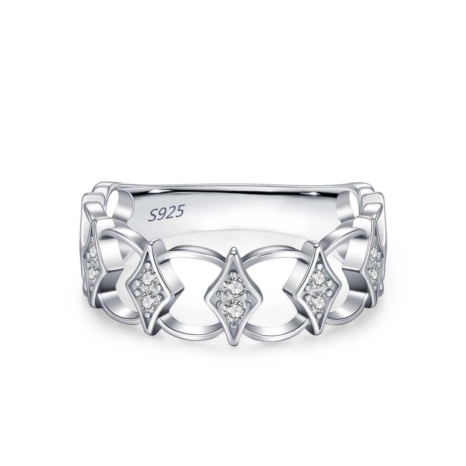 Vintage Geometric Wide Ring
