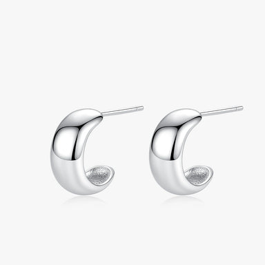 925 Sterling Silver Minimalism Charm Earring - Kimiko