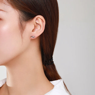 925 Sterling Silver Geometric Staggered Line Earrings - Kimiko