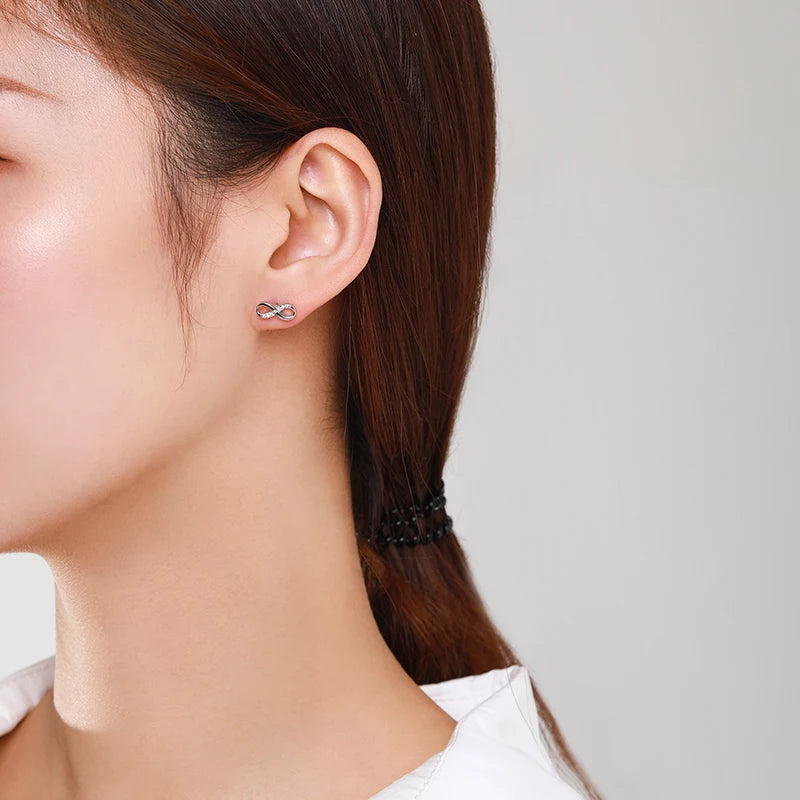 925 Sterling Silver Geometric Staggered Line Earrings