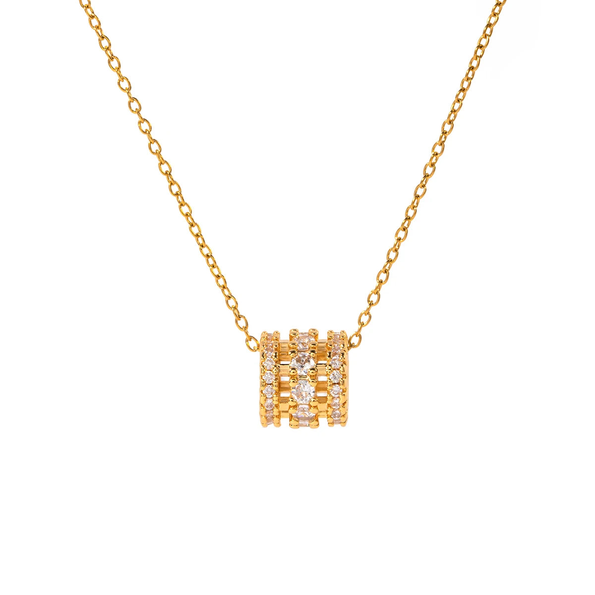 Round Shaped Cubic Zircon Choker Necklace