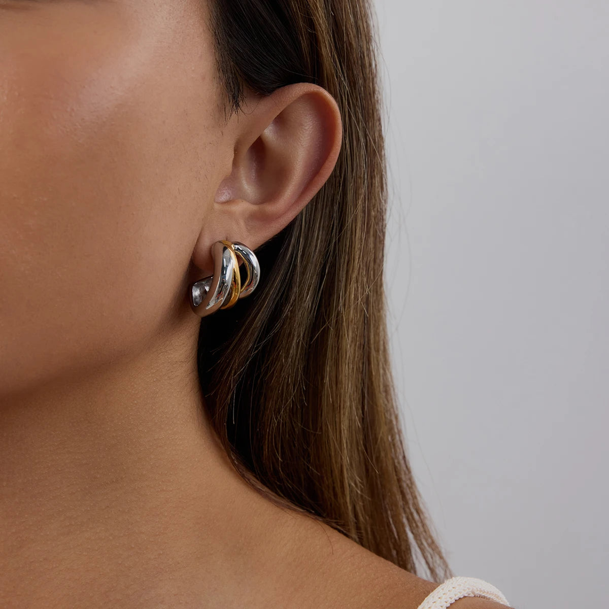 C Earrings Sustainable Stackable Jewelry