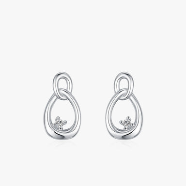 Minimally Curved 925 Sterling Silver Stud Earrings - Kimiko