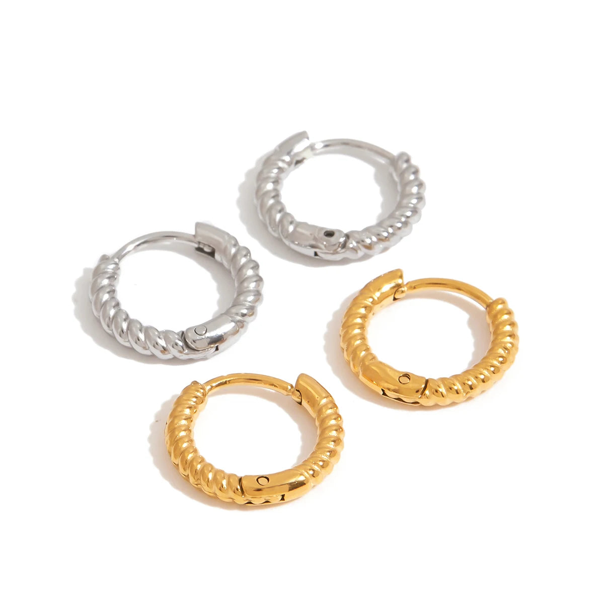 Twist Coil Hoop Earrings