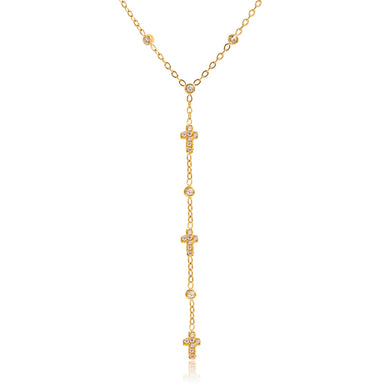 Cross Y-chain Necklace