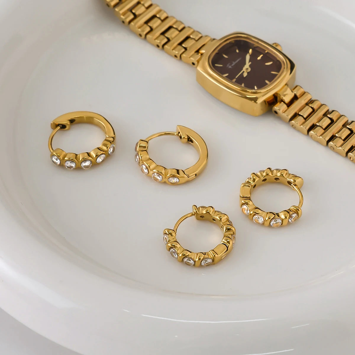 C-Circle Hoop Earring