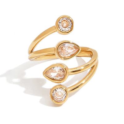 Teardrop Curated Stack Ring