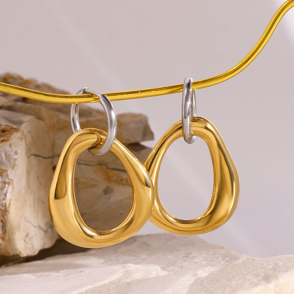 Irregular Hollow Round Earring