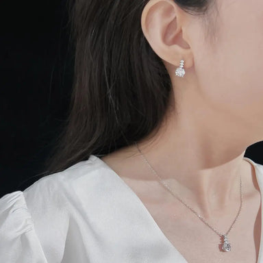 Dylam High Quality 925 Sterling Silver Women Necklace Engagement Wedding Pendant Jewelry Necklaces