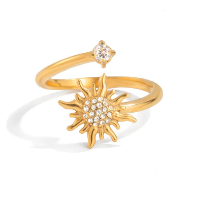 Sun Open Rings