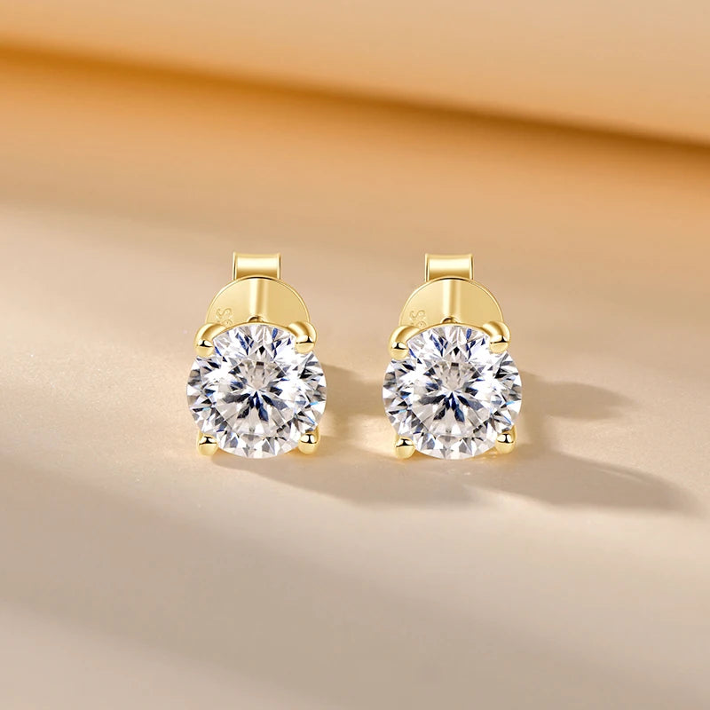Moissanite Diamond Stud Earring