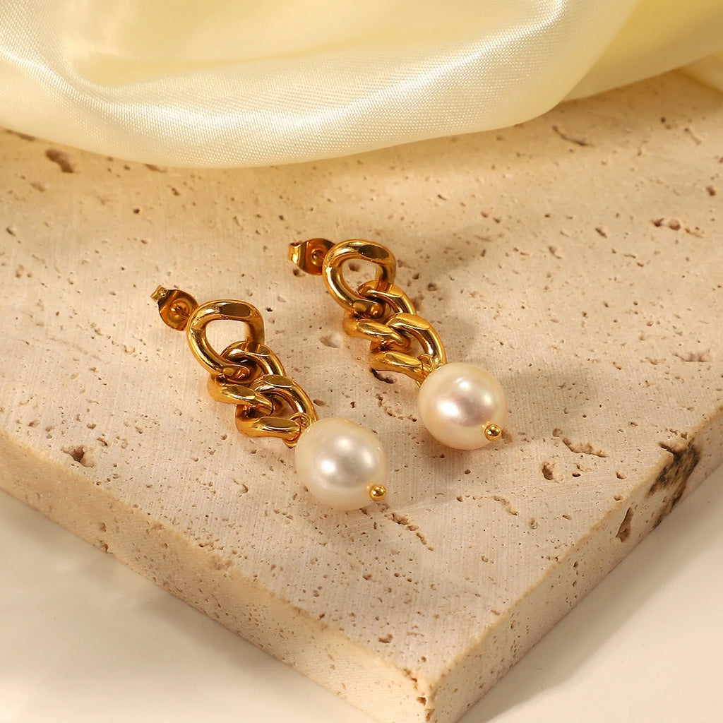 Baroque Pearl Drop Earrings - Kimiko