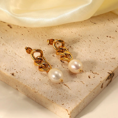 Baroque Pearl Drop Earrings - Kimiko