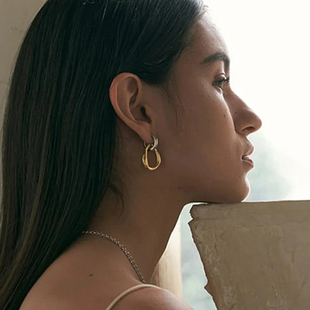 Irregular Hollow Round Earring