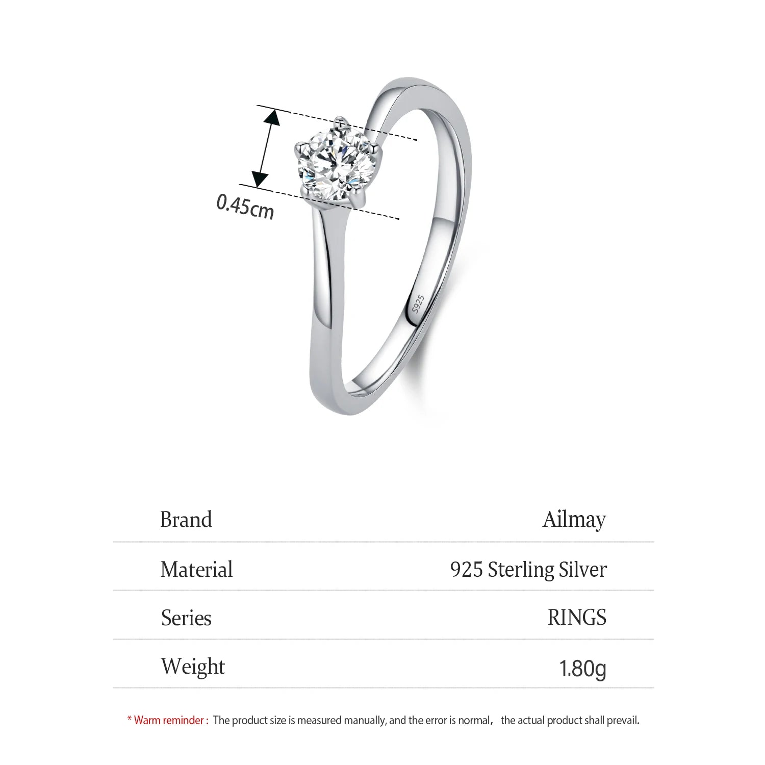 Shiny Zircon Ring