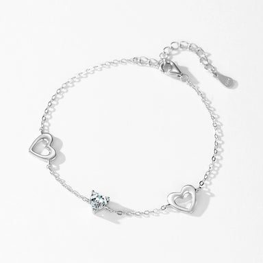 Romantic Heart Daily Link Chain Bracelet