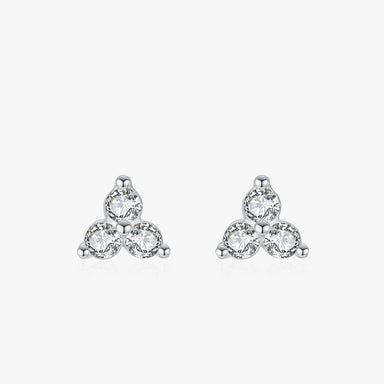 925 Sterling Silver Triangle Geometric Stud Earrings - Kimiko