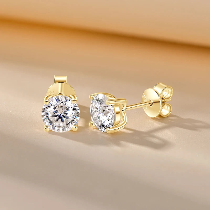 Moissanite Diamond Stud Earring