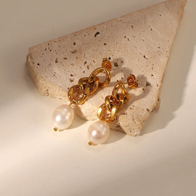 Baroque Pearl Drop Earrings - Kimiko