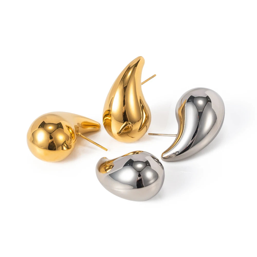 Water Drop Earring 18K Gold Plated