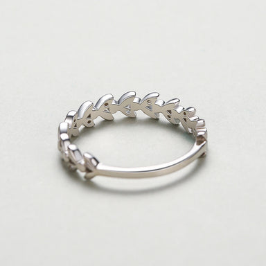 Classic Lucky Tree Leaf Stackable Finger Ring