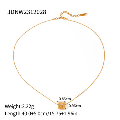 Round Shaped Cubic Zircon Choker Necklace