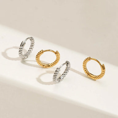 Twist Coil Hoop Earrings