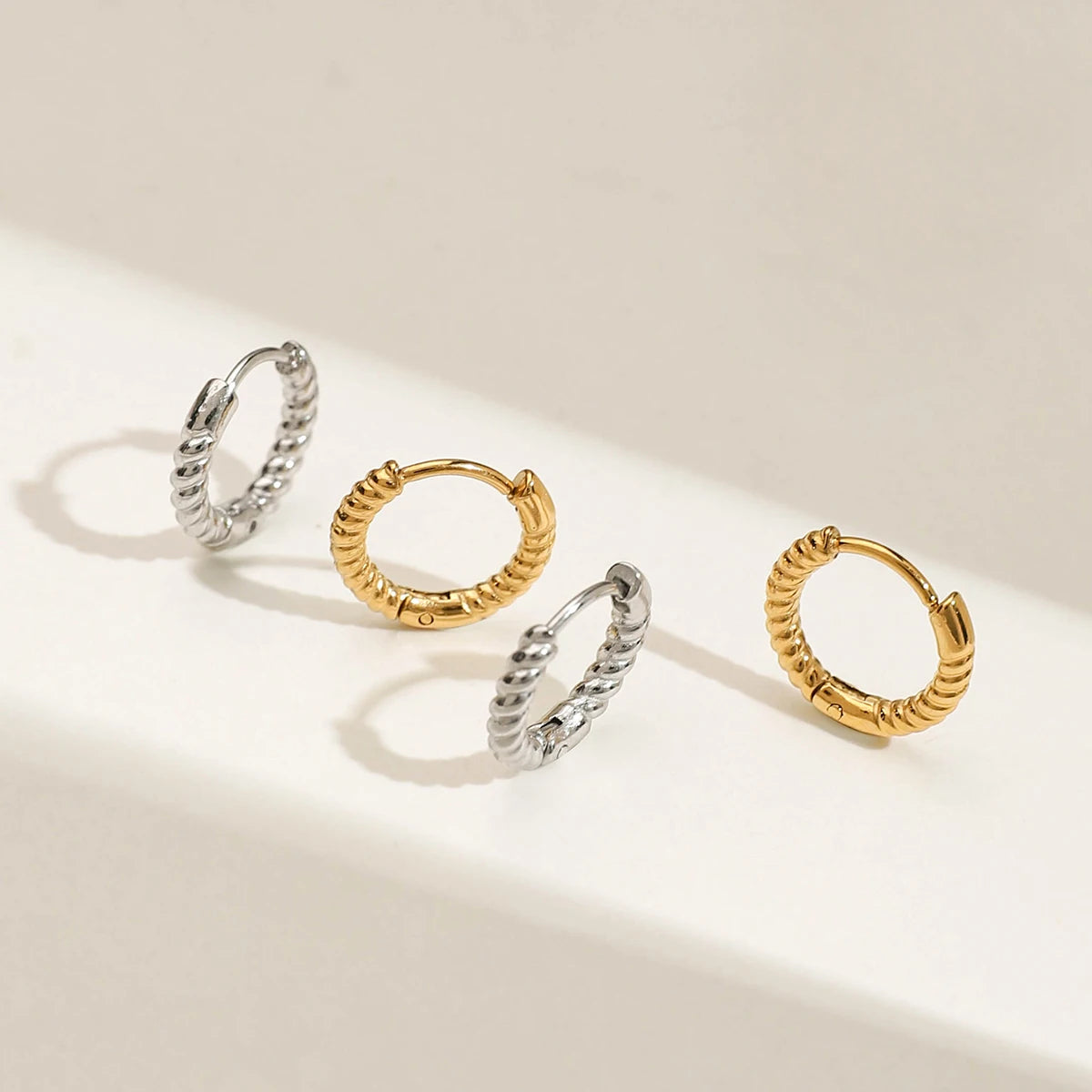 Twist Coil Hoop Earrings