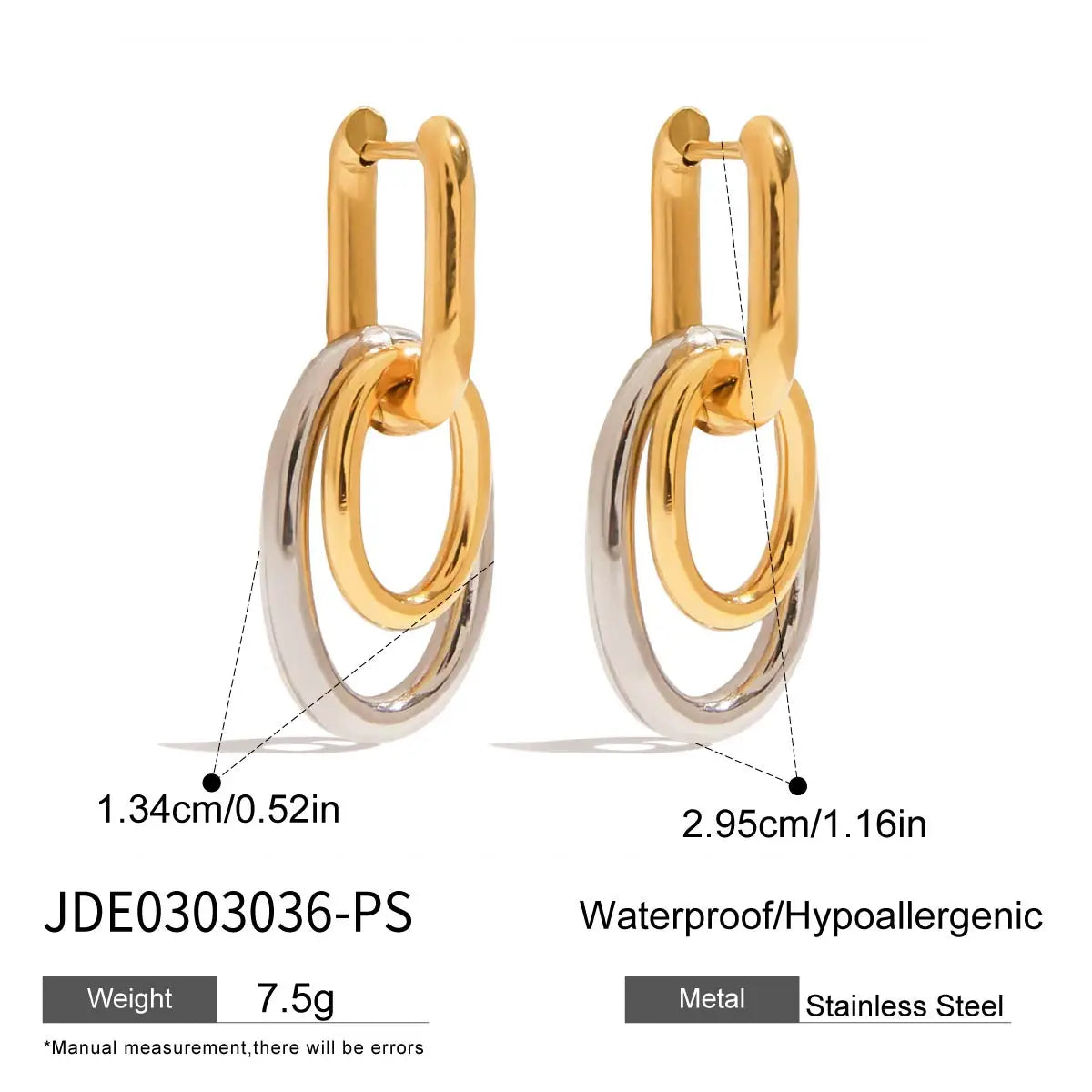 Two Tone Two Hoop Ring