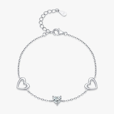 Romantic Heart Daily Link Chain Bracelet
