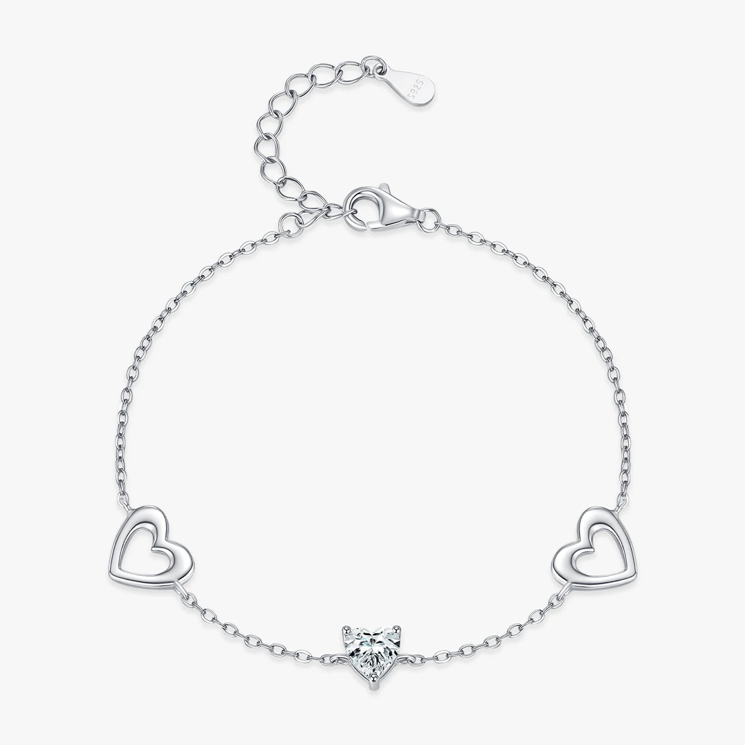 Romantic Heart Daily Link Chain Bracelet