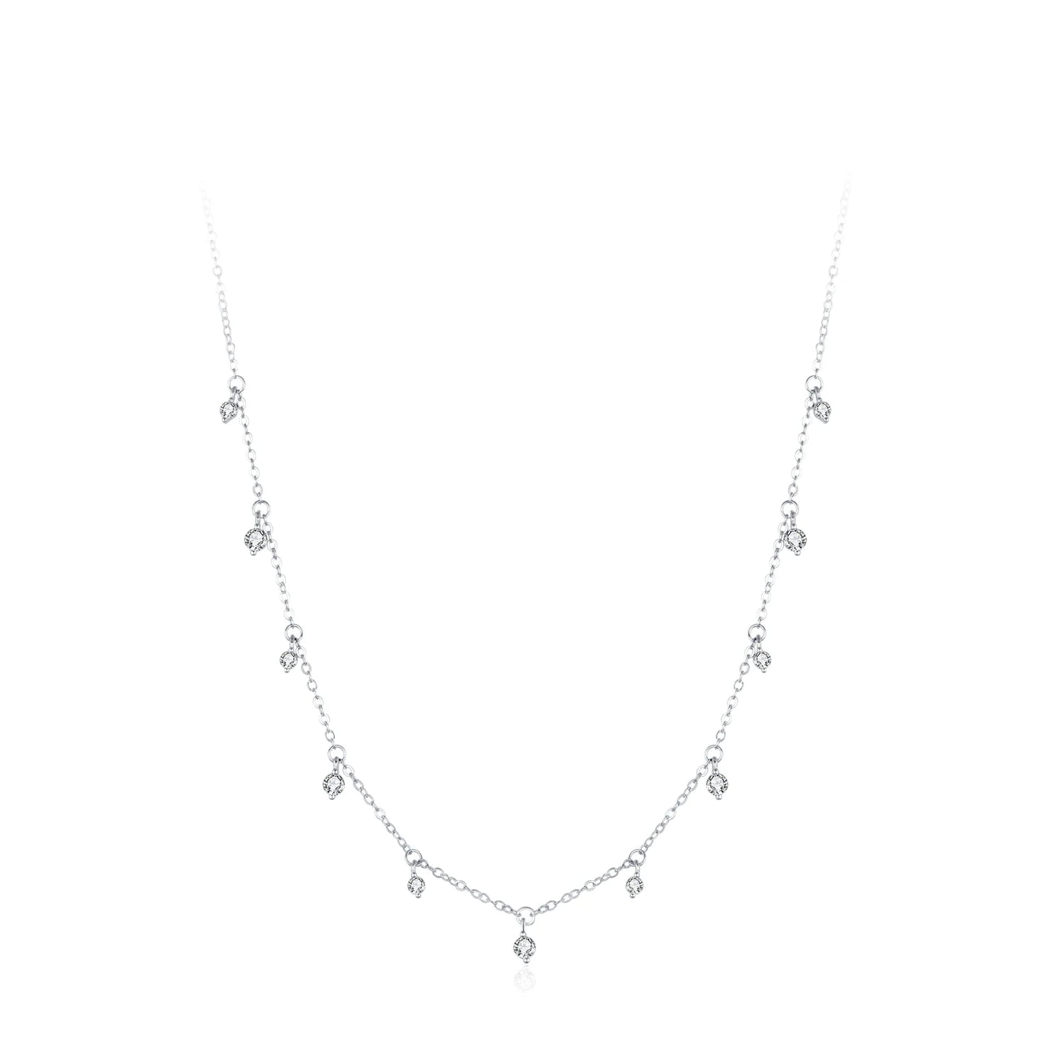 Vintage Mini Round Zircon Choker Necklace