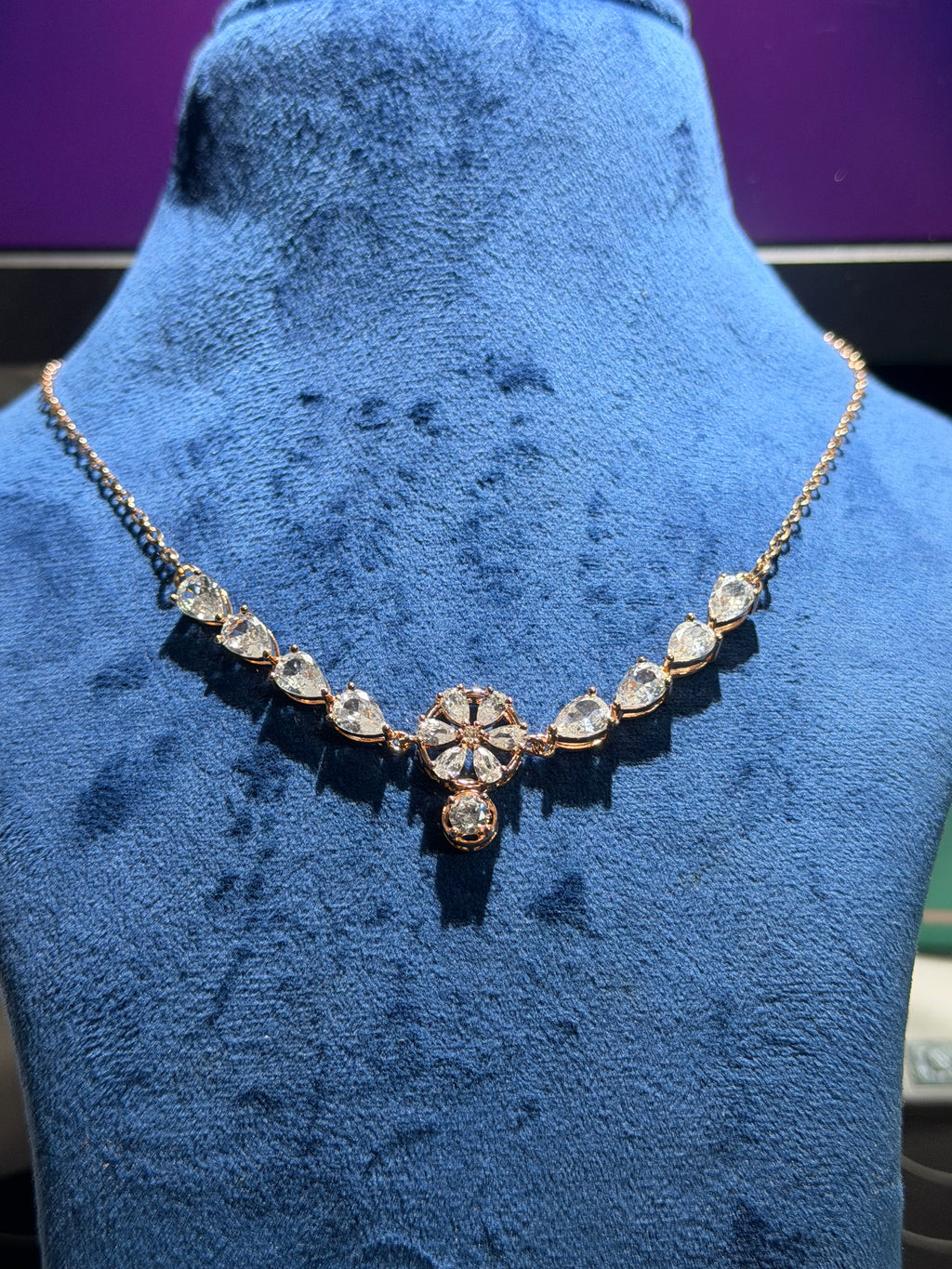 Rose Gold Necklace 925 Silver