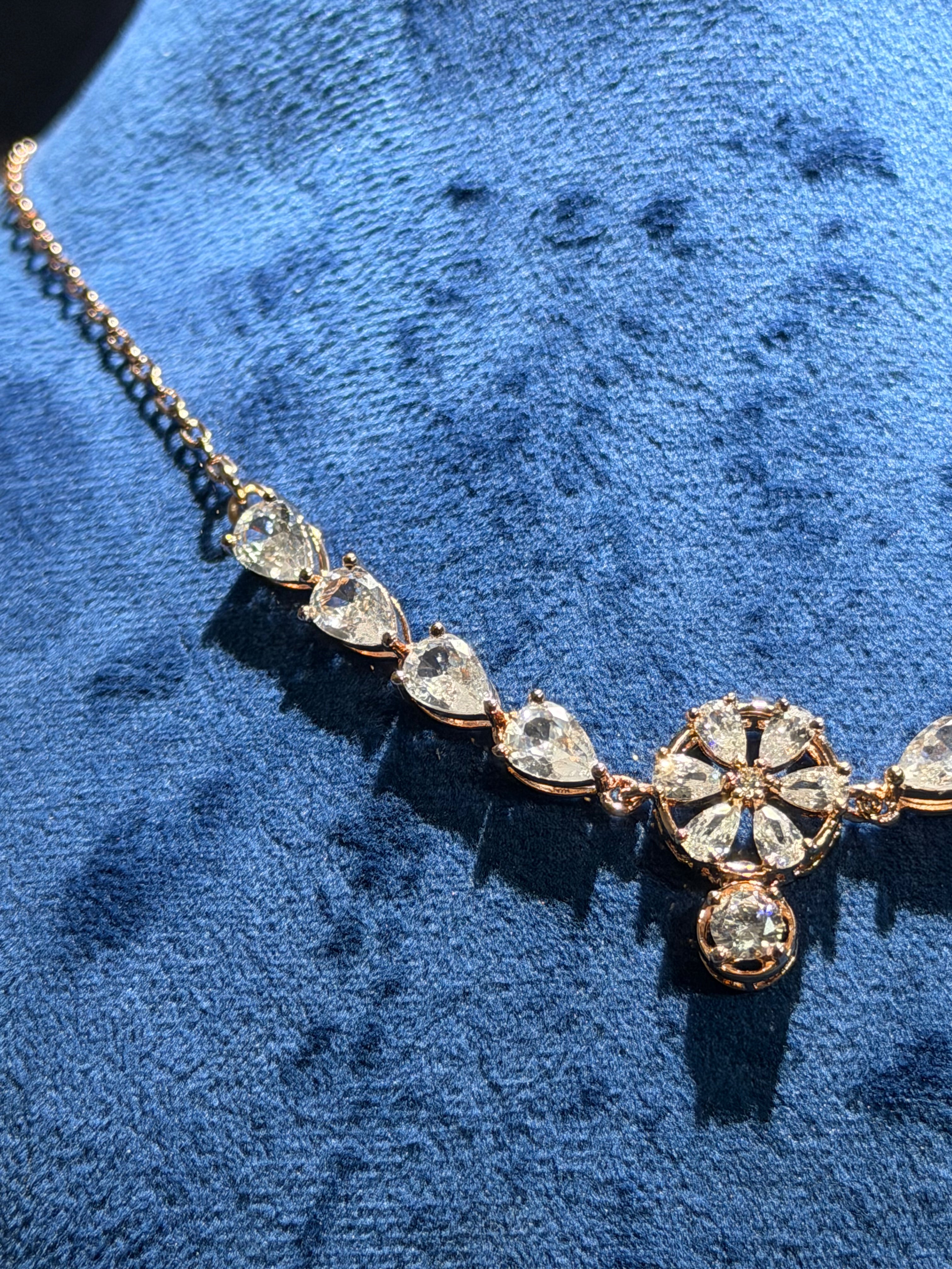 Rose Gold Necklace 925 Silver