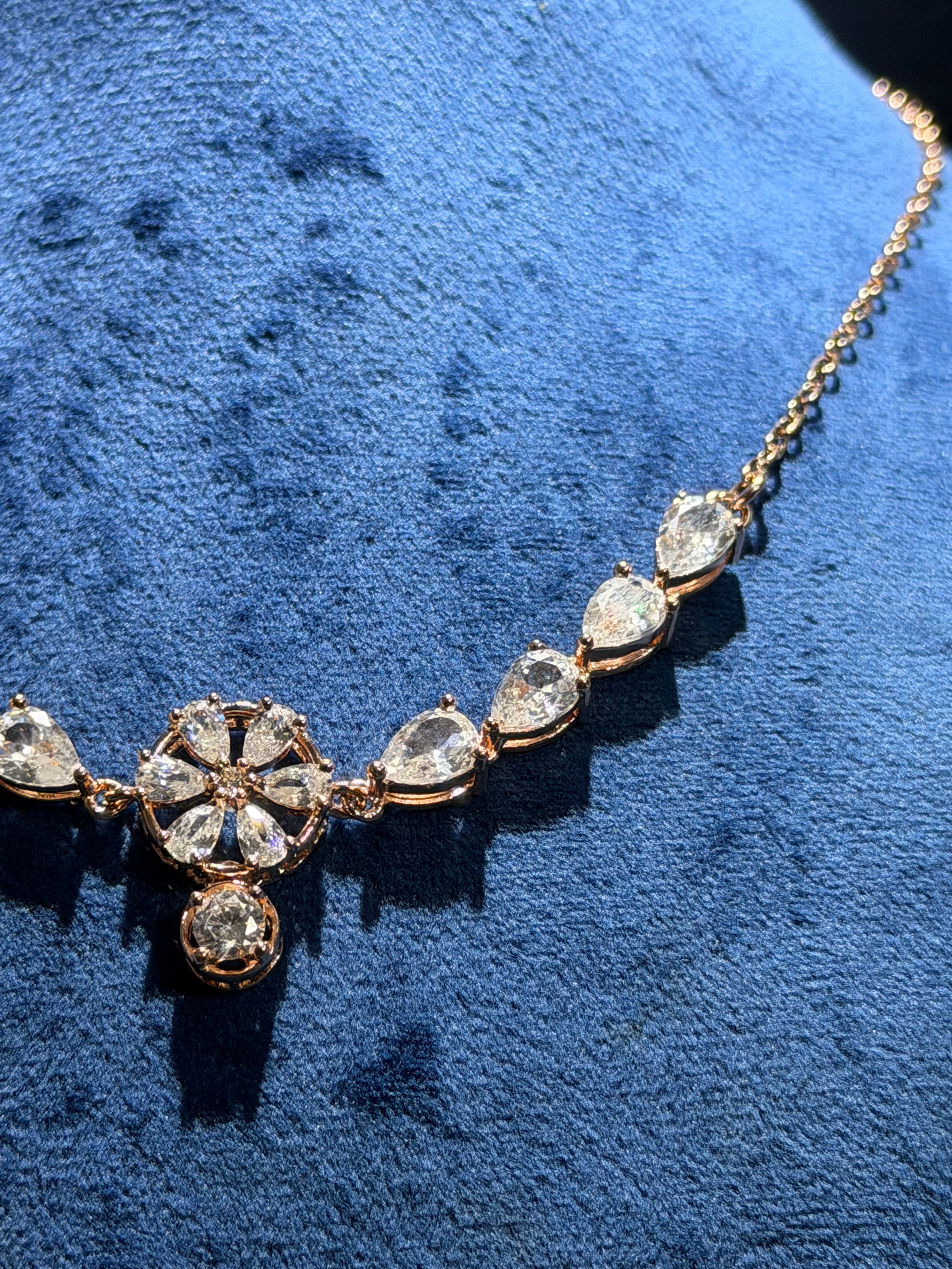 Rose Gold Necklace 925 Silver