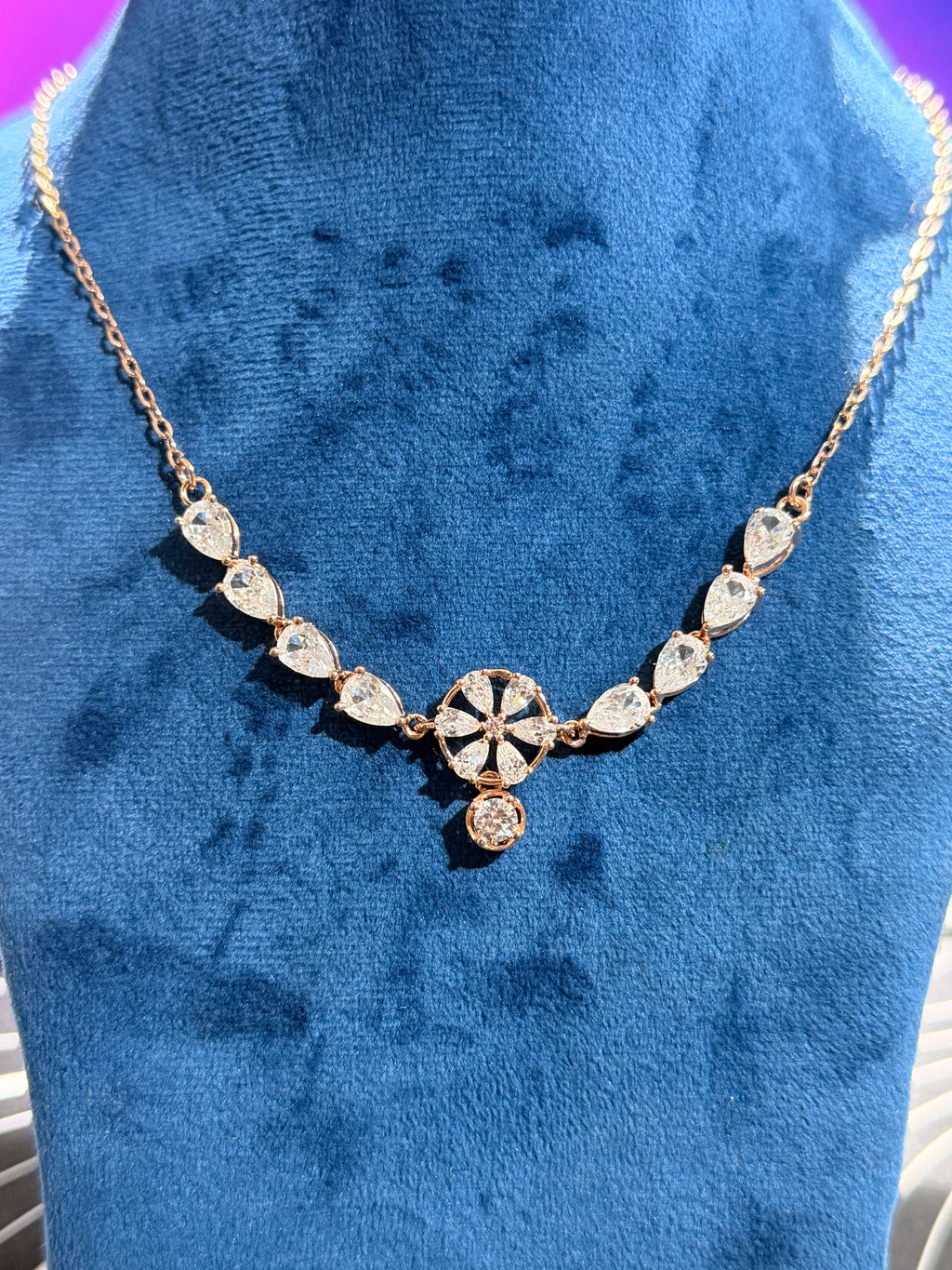 Rose Gold Necklace 925 Silver