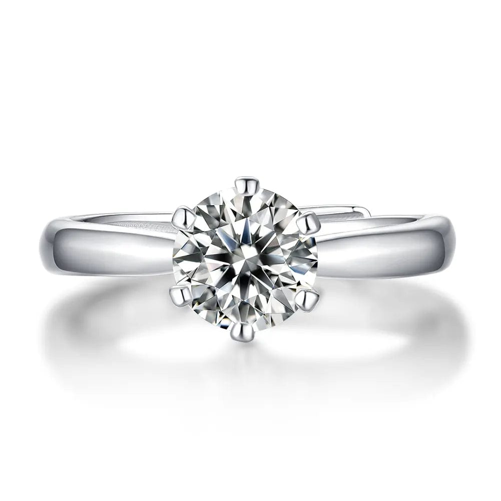 Premium Solitaire 925 Silver Ring