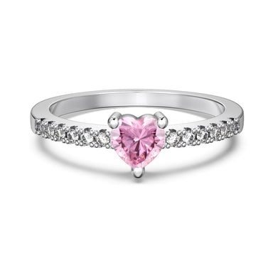 PINK MINI HEART RING