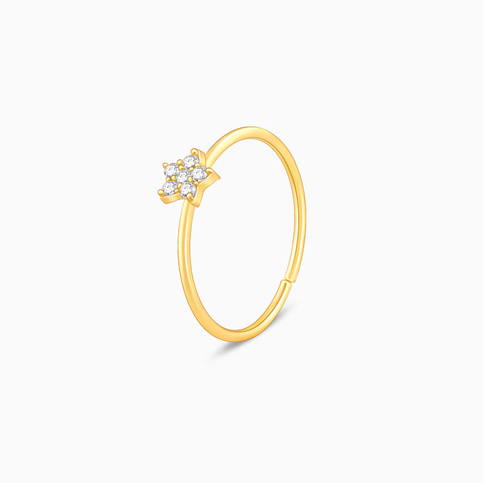 Golden Star Constellation Ring