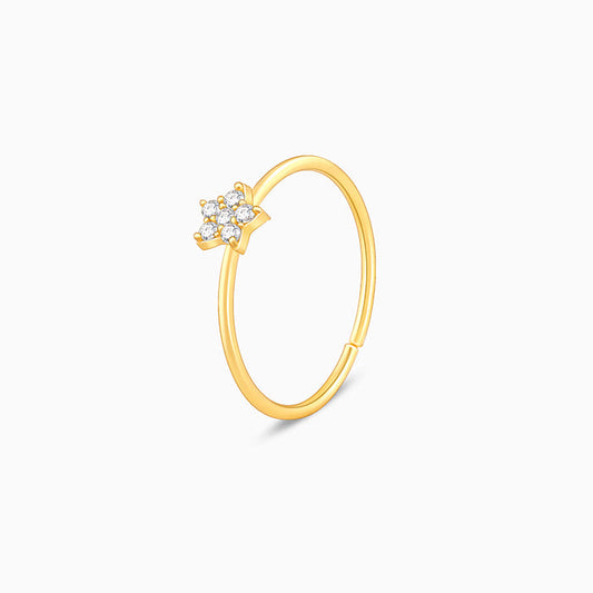 Golden Star Constellation Ring