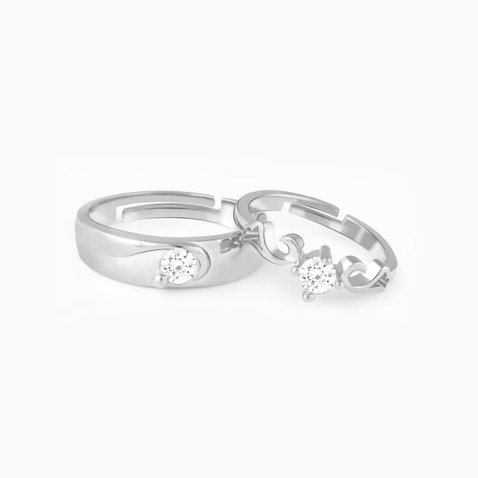 Glowing in Love Couple Rings