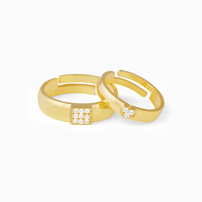 Shining Love Couple Rings