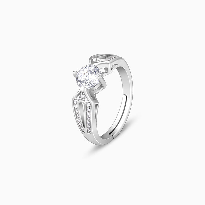 Zircon Elegant Loop Ring