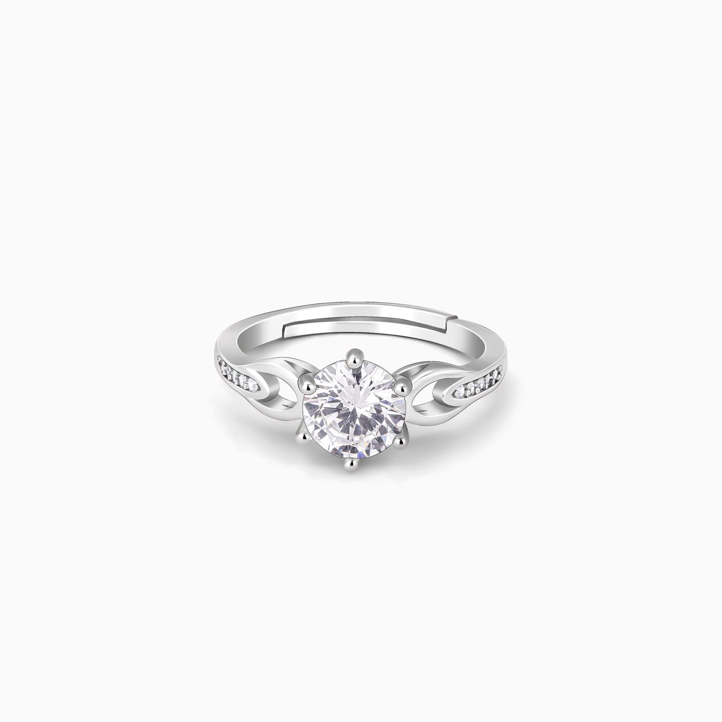 Zircon Sparkling Loop Ring