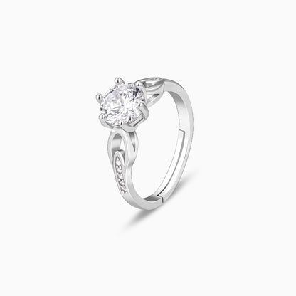 Zircon Sparkling Loop Ring