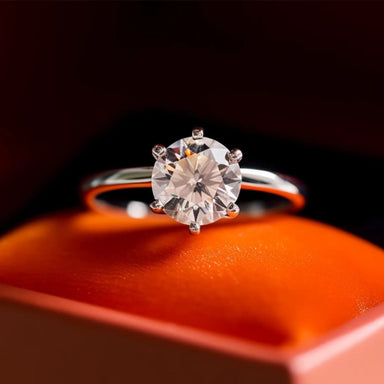 Premium Solitaire 925 Silver Ring