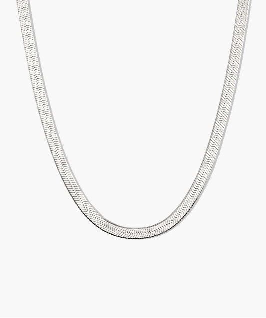 Bold Herringbone Chain Necklace