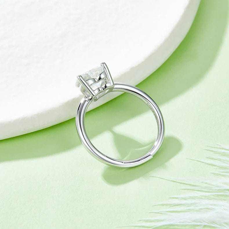 Diamond Cut Heart 925 Sterling Silver RIng