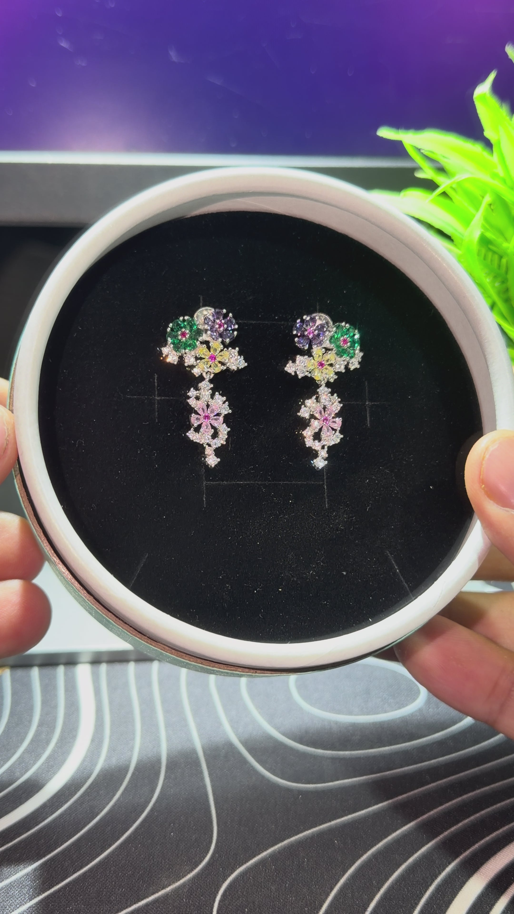 Blossom earrings 925 silver